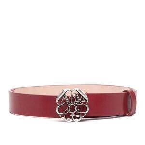 Alexander McQueen Thin Double Wrap Skull Belt Pink Womens Alexander McQueen Pink Croc Double Wrap Bracelet Alexander  main image 2